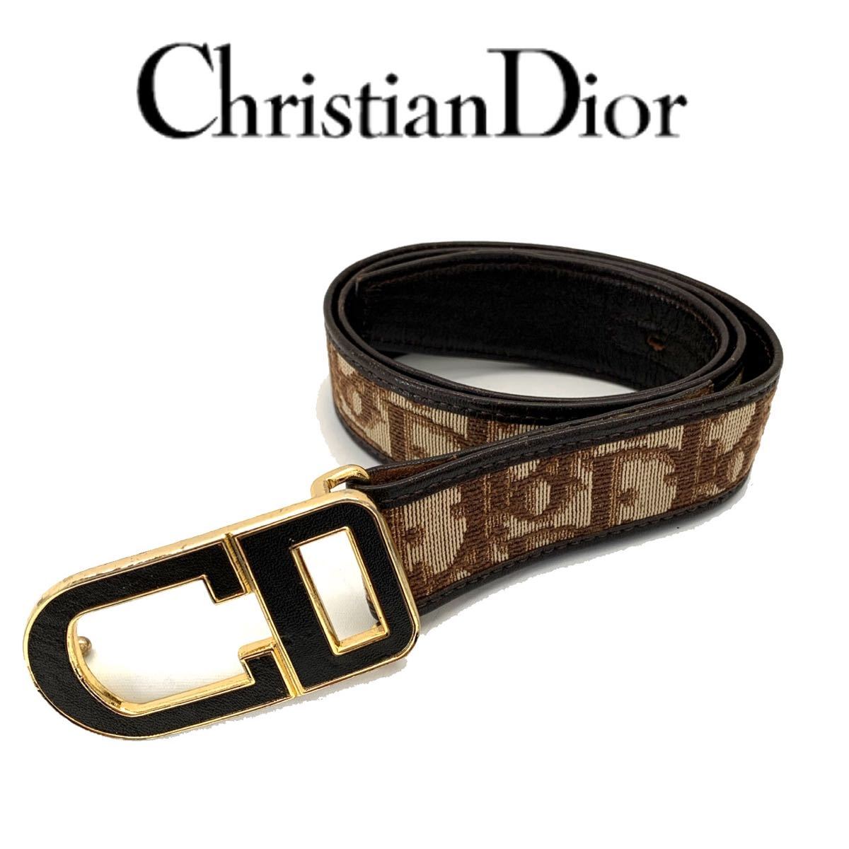 Christian Dior クリスチャンディオール トロッター柄 ベルト CD-