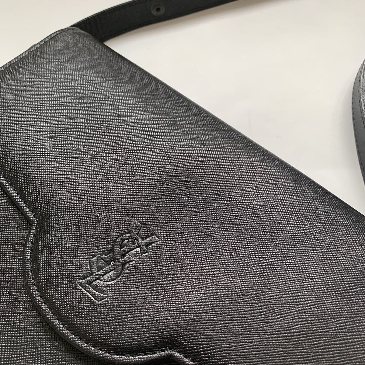 送料無料】Yves Saint Laurent イブサンローラン ロゴ ショルダー