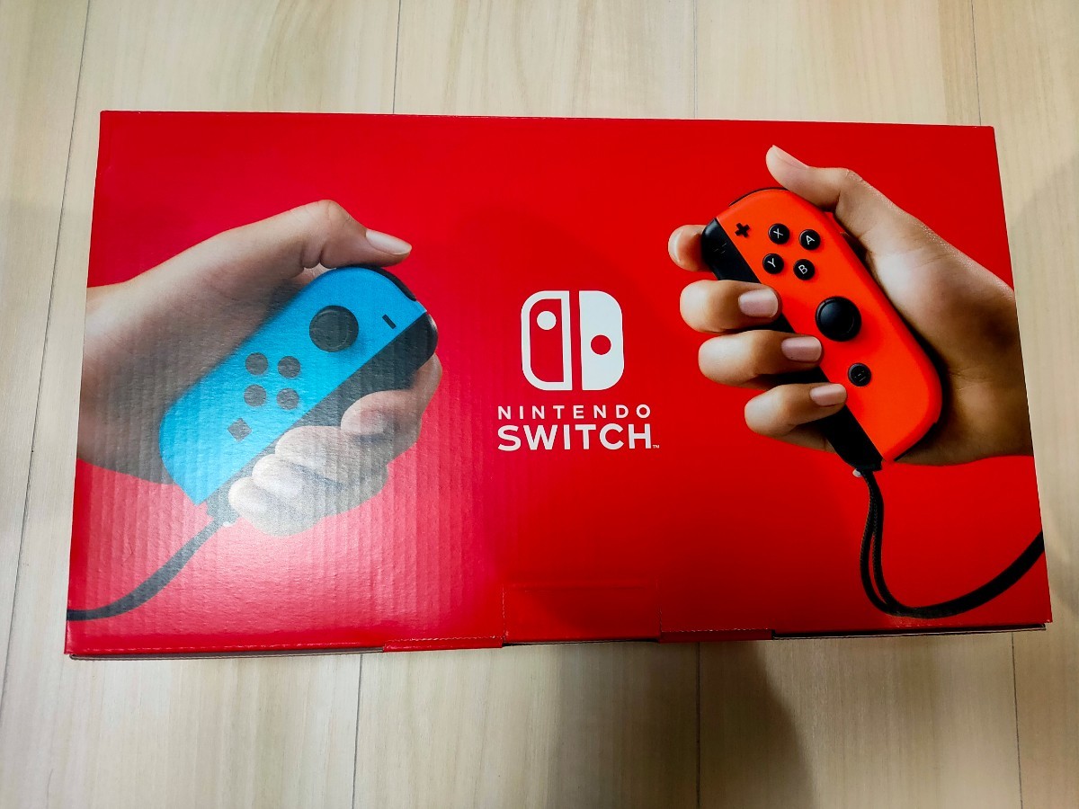 新型Nintendo Switch 本体 (ニンテンドースイッチ) Joy-Con(L) ネオンブルー/(R) ネオンレッド