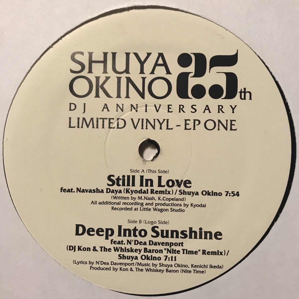 Shuya Okino / 25th Dj Anniversary Limited Vinyl EP 1, 2!! ultra rare 2 pieces set 