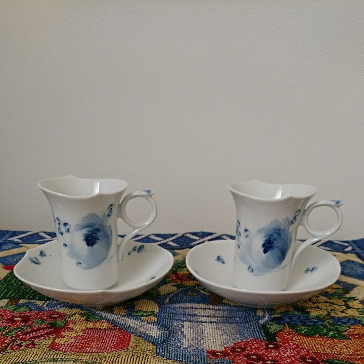 マイセン 青い花 カップ&ソーサー ペア 未使用品(¥23,300) avnc.com.ar