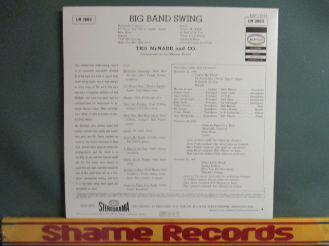 Ted McNabb ： Big Band Swing LP // NY的な洗練されたJazz / 落札5点で送料無料_画像2