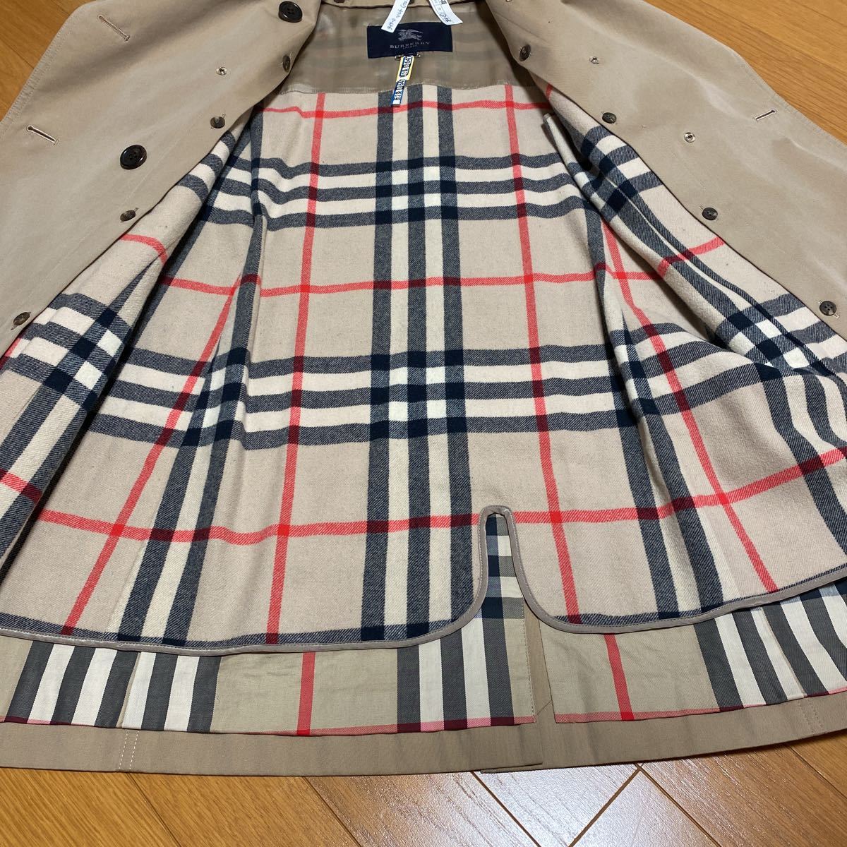  прекрасный товар * Burberry London подкладка имеется тренчкот 36*15 десять тысяч иен чистка settled 