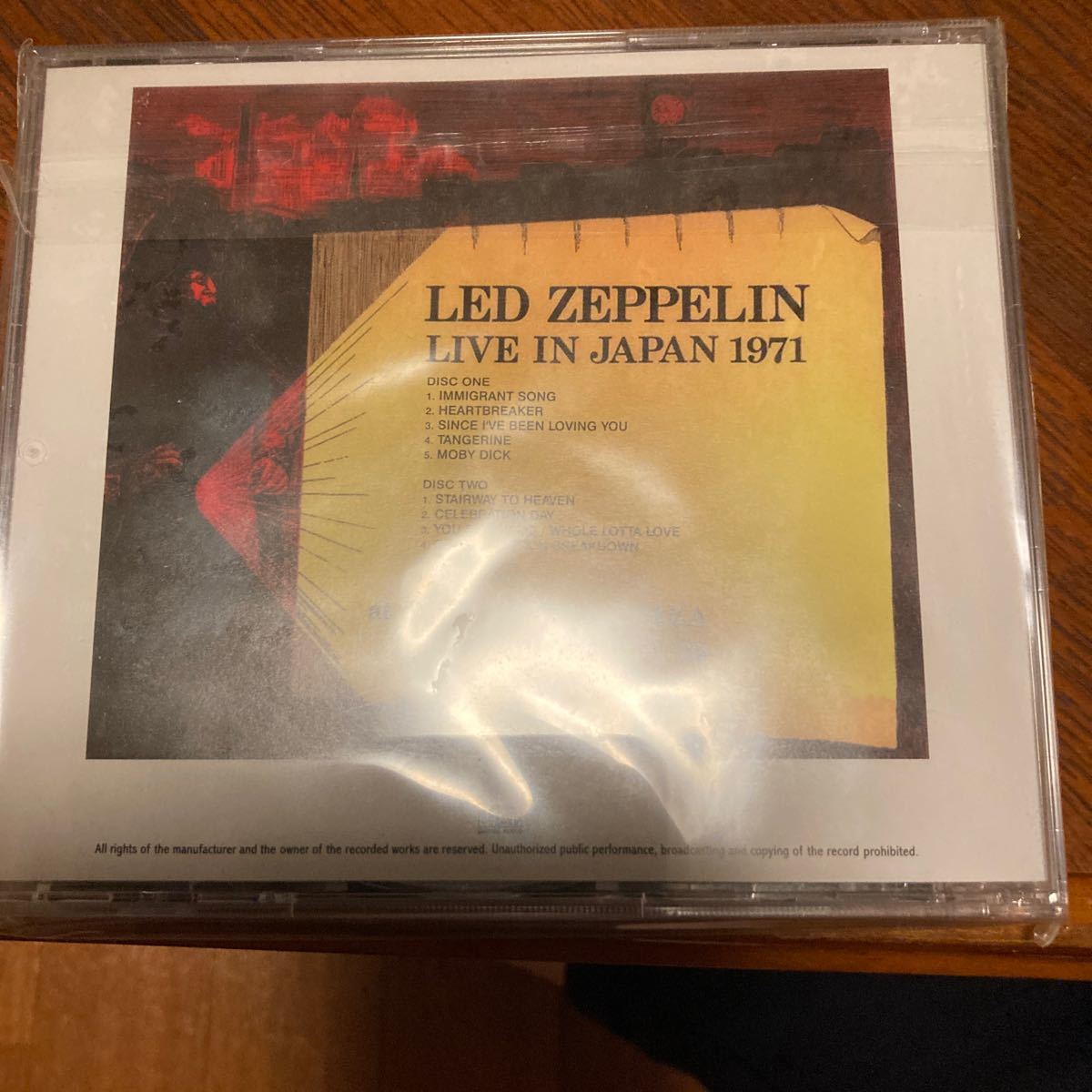 廃盤)LED ZEPPELIN LIVE IN JAPAN 1971（ライトハウス）_画像2