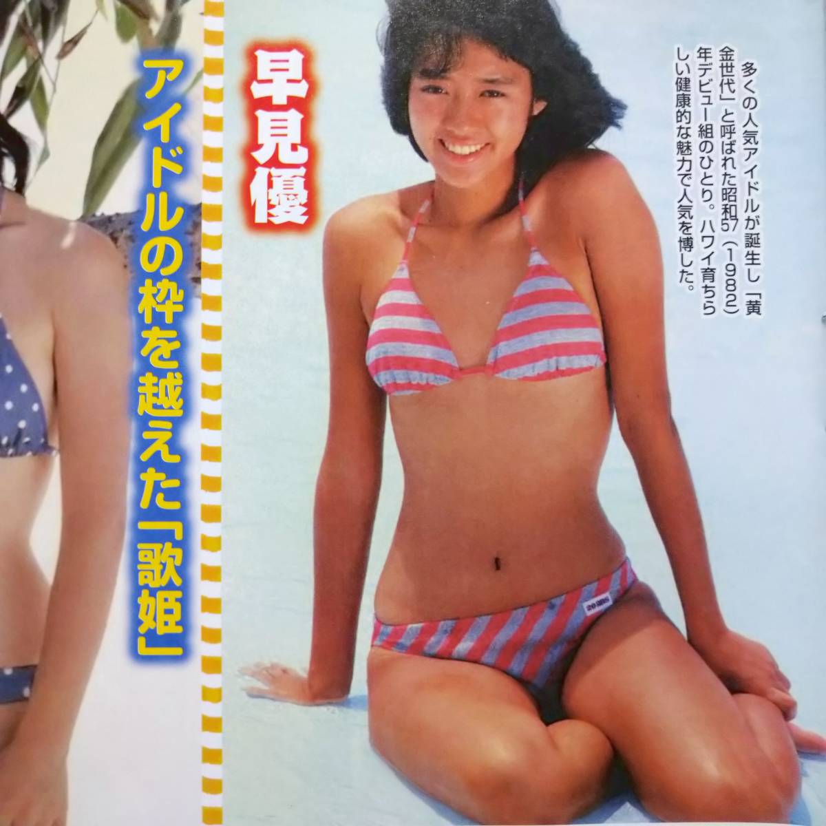 ◎80年代アイドル水着☆岡田有希子☆小泉今日子☆中森明菜☆中山美穂☆堀ちえみ☆早見優　#昭和#花の82年組#ムチムチ太もも【切り抜き2p】_画像8