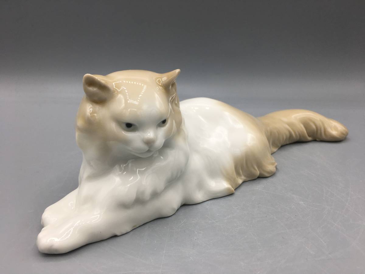 リヤドロ猫の置物 アンテークLLADRO陶器製 - 置物 リヤドロ猫の置物 アンテークLLADRO陶器製 - 置物