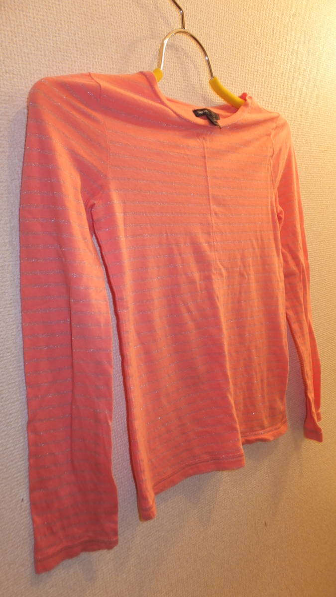 ★GAP★Ladies tops ギャップストライプレディースKIDS長袖トップスサイズXS　着丈約51Cm　身幅約34Cm　USED IN JAPAN　KIDS-L (10)_画像3