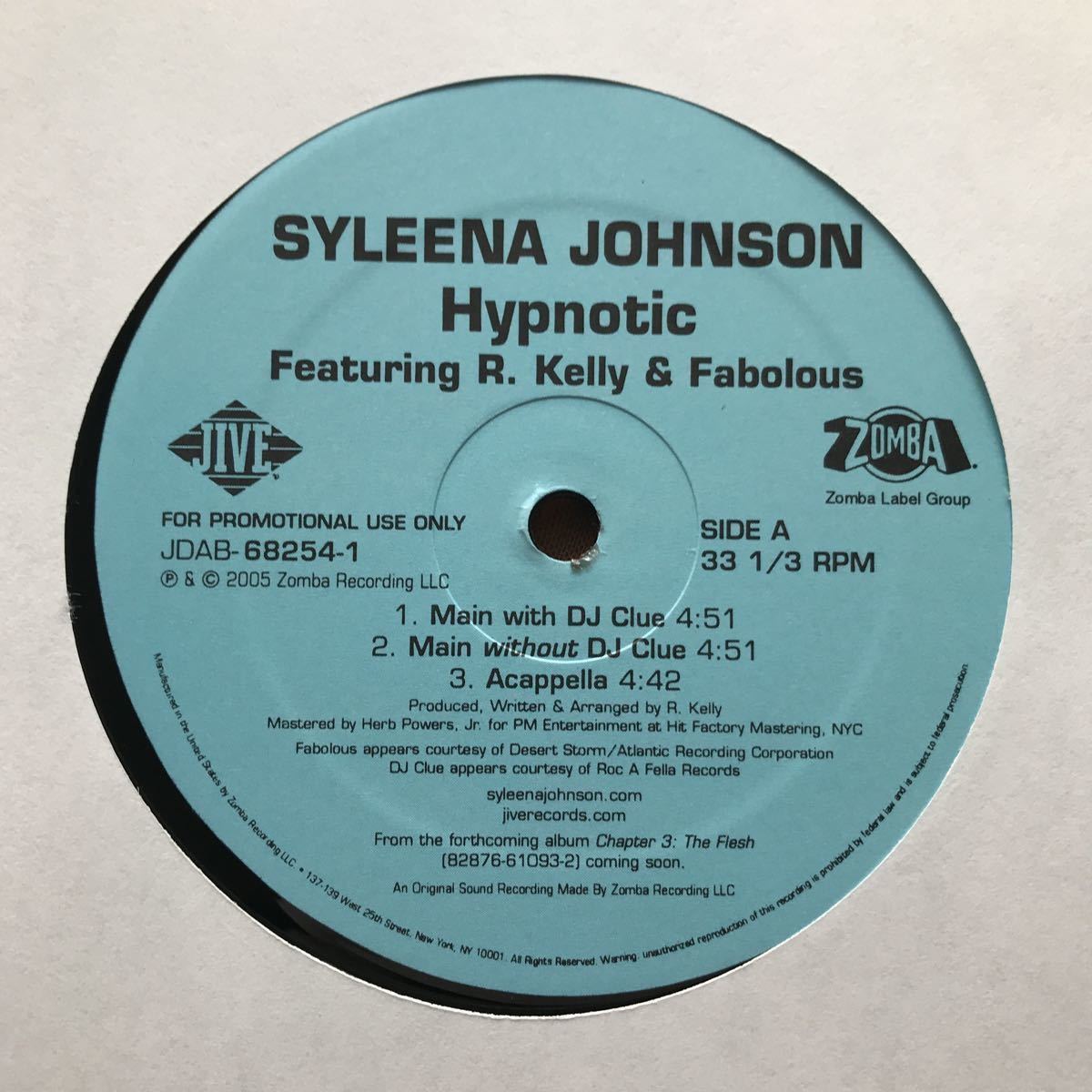 【r&b hip hop】Syleena Johnson Featuring R. Kelly & Fabolous / Hypnotic［12inch］オリジナル盤《9595》_画像3