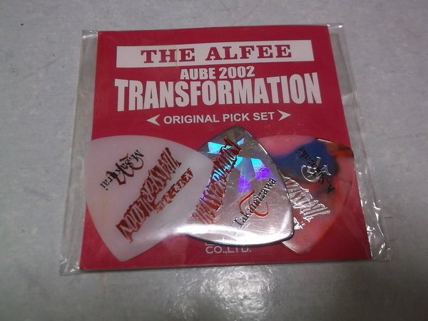 ( Alf .-2002 [ guitar pick 3 pieces set! unopened new goods ] THE ALFEE Sakura .. slope cape ... height see ...