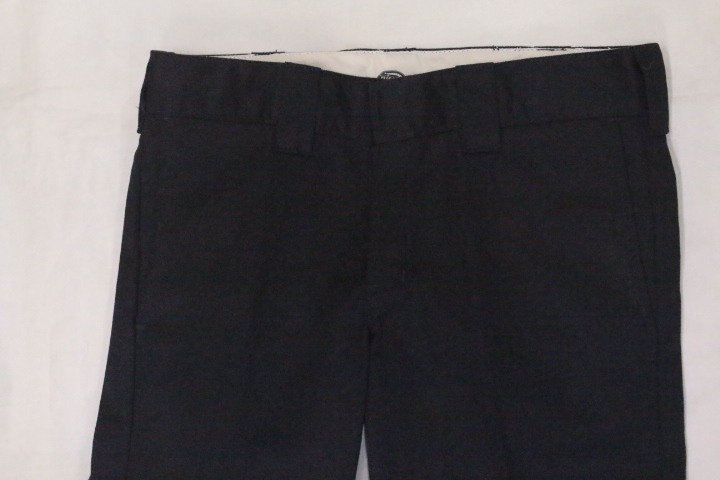 USED古着 Dickies873 ワークパンツ Ｗ30L32 ディッキーズ ブラック黒 スリム アメカジ ストリート スケート_画像2