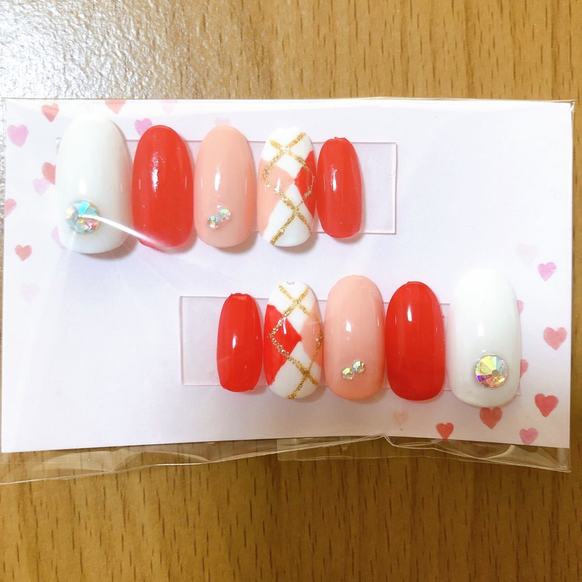 nail ネイルチップ　ミディアムオーバル