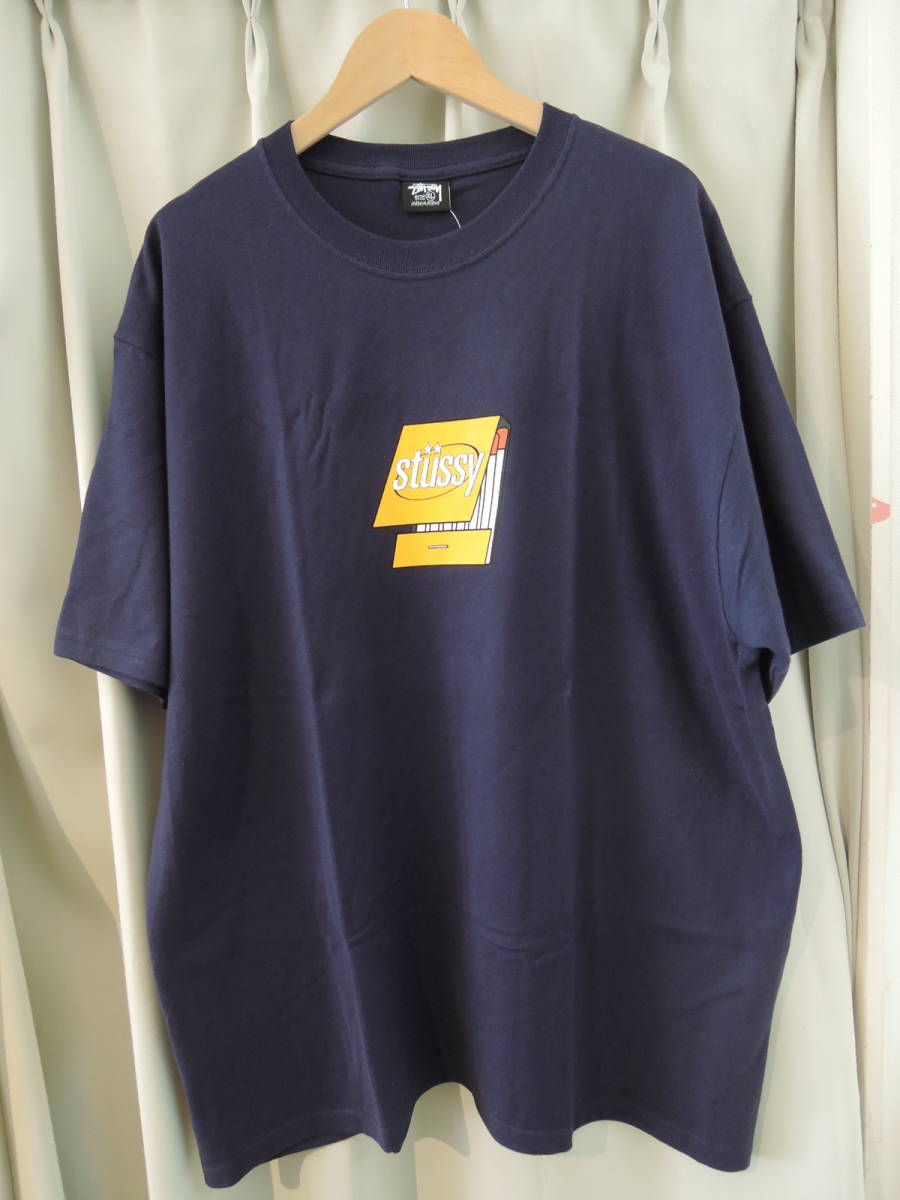 STUSSY ステューシー MATCHBOOK TEE ネイビー XL 最新人気商品 ZOZOTOWN 完売 送料\230~　値下げしました！_画像1