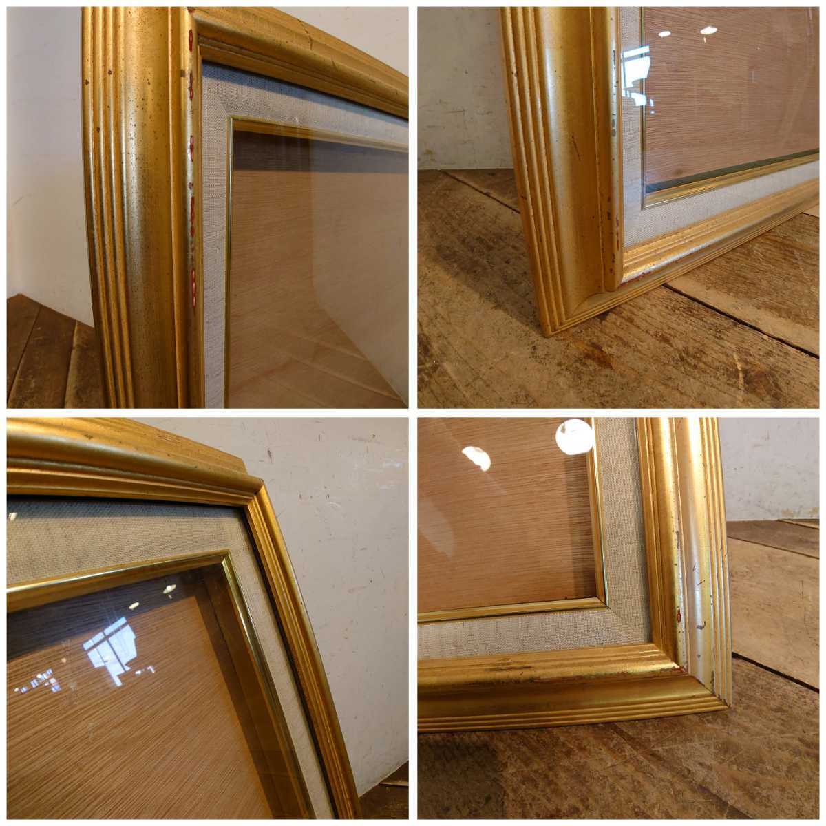  Vintage glass attaching Gold paint art frame AF-538/ modern retro fine art oil painting frame store furniture . pavilion display store furniture 