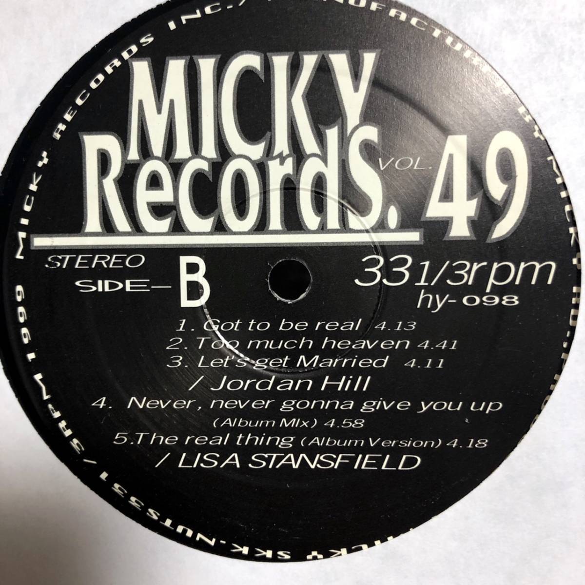 MICKY RECORDS VOL49 HI-POWER SNAP LISA STANSFIELD_画像4