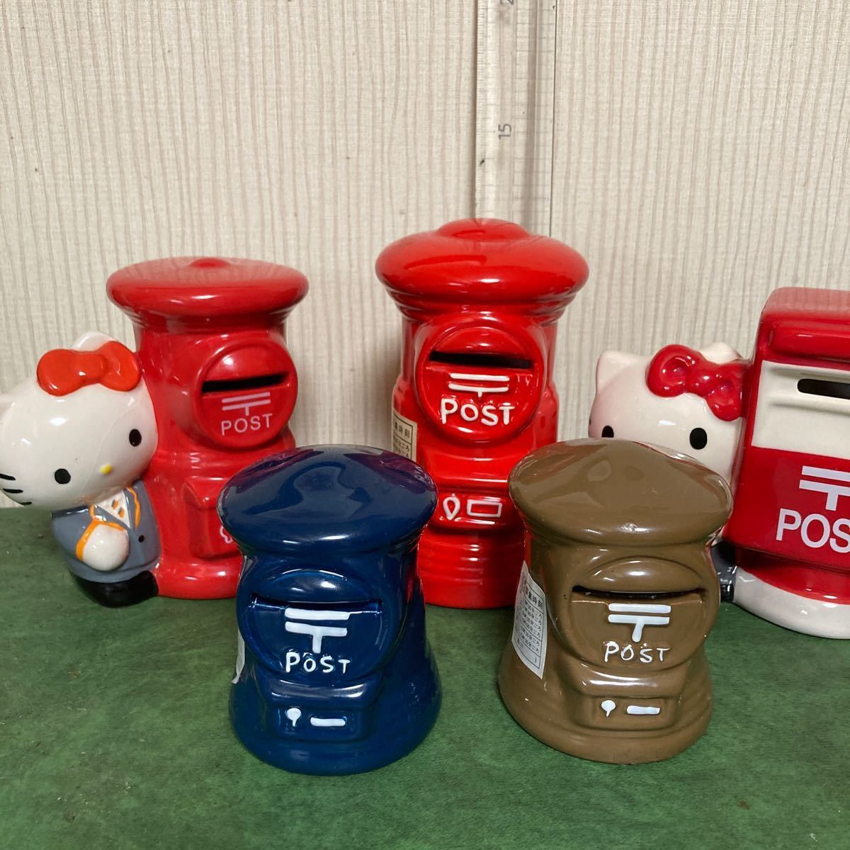 Paypayフリマ キティ 貯金箱 郵便局 ミニポスト型貯金箱 Paypayフリマ キティ 貯金箱 郵便局 ミニポスト型貯金箱
