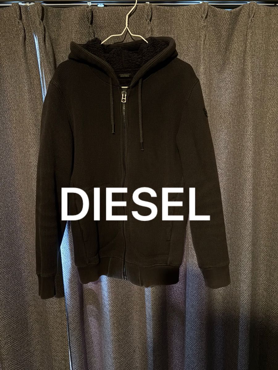 DIESEL ディーゼル ジップアップパーカー ブラック Sサイズ｜Yahoo 