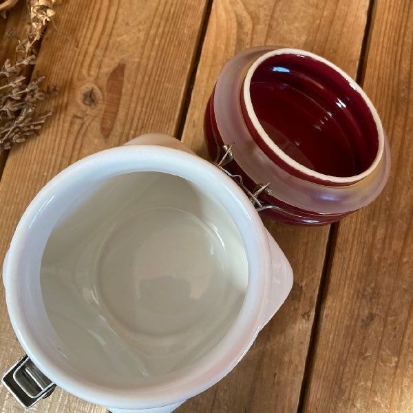 定番の冬ギフト ヴィンテージ陶器角形キャニスター チェコ iauoe.edu.ng
