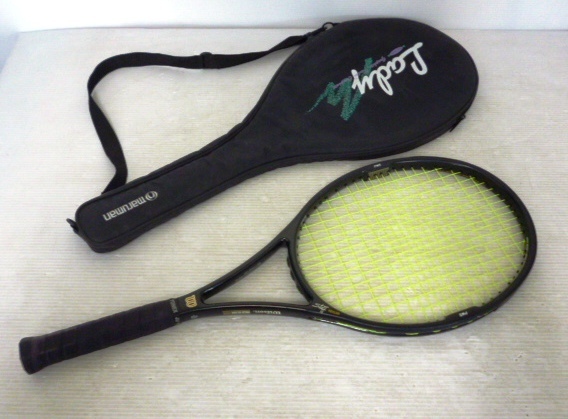 【良品！】　★ Wilson ／ ウィルソン ★　テニスラケット　硬式　Staff KEVLAR95　SL3　カバー付き