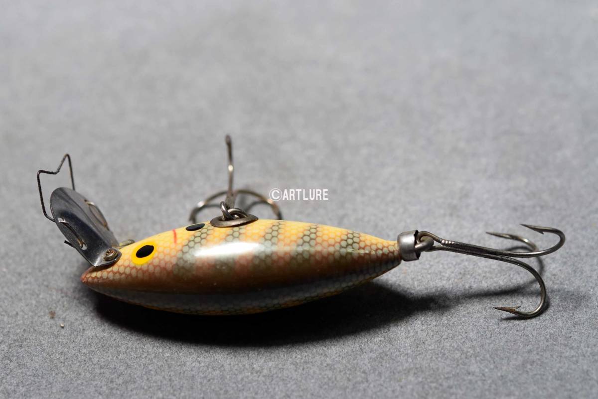 Vintage True Temper Crippled Speed Shad Old Fishing Lure Red Head Damaged
