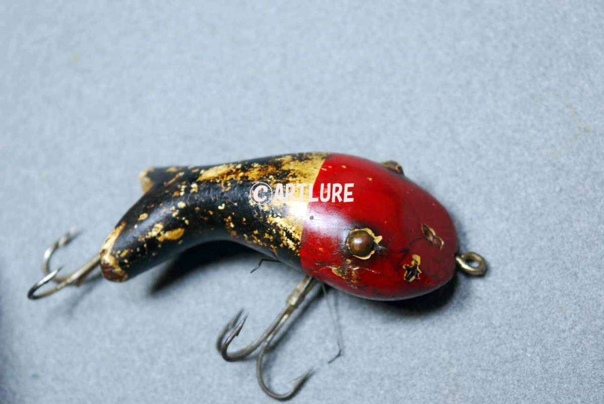 paw paw bait co,,, bull frog ,, vintage wooden lure paw paw bait co,,, bull frog ,, vintage wooden lure