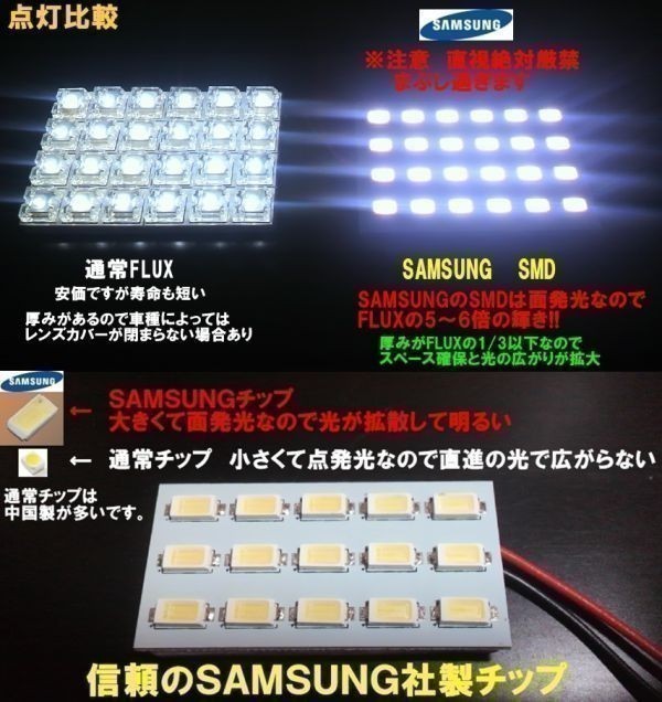 (P)最強 サムスン ＬＥＤ ルームランプ ソケット付き タントカスタムＬ３７５系288連相当_画像9