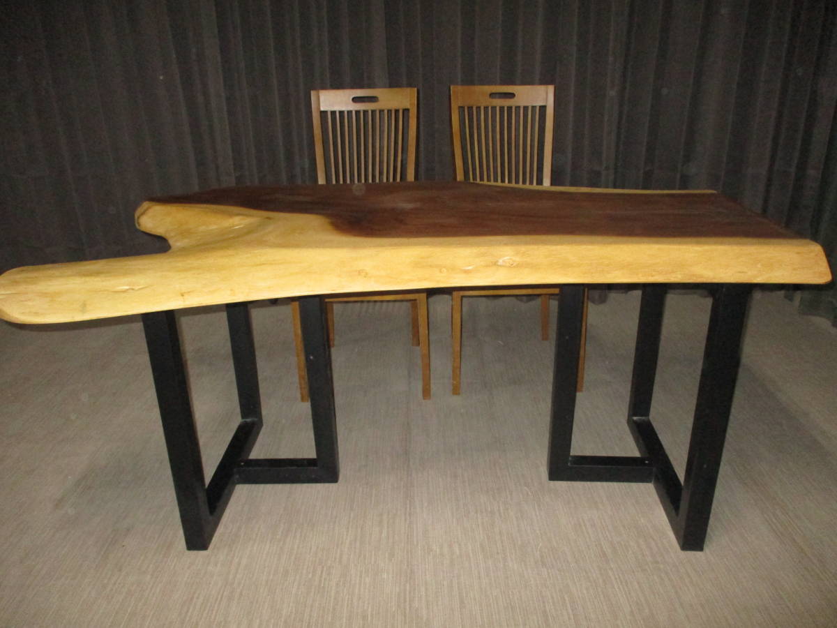 X069■　　モンキーポッド　テーブル　板　　ローテーブル 　ダイニング　 カウンター　 座卓 天板 　無垢　一枚板