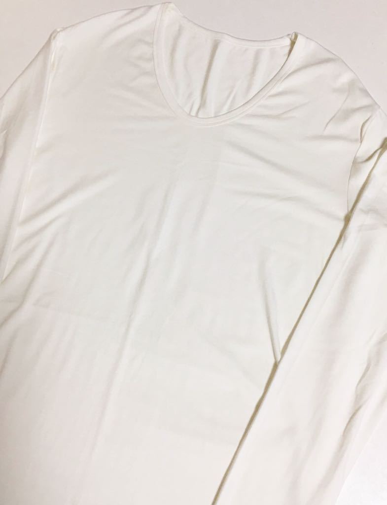 RESOUND CLOTHING LONG length WARM 3 WHITE リサウンドクロージング デュアル ヒート ロングスリーブ ロンT カットソー 白 ホワイト_画像2