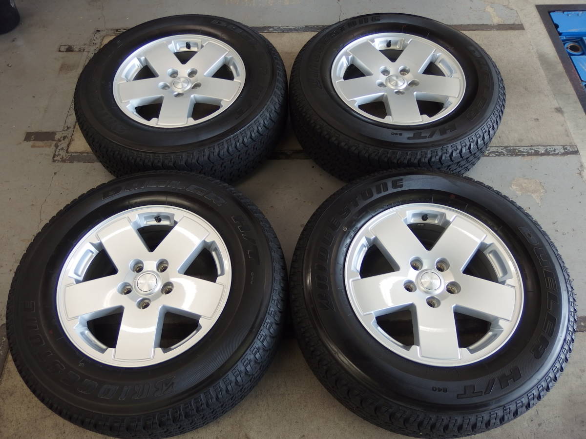 新車外し品!! JEEP ラングラー純正 + BRIDGESTONE DUELER H/T 840 255/70R18 4本セット