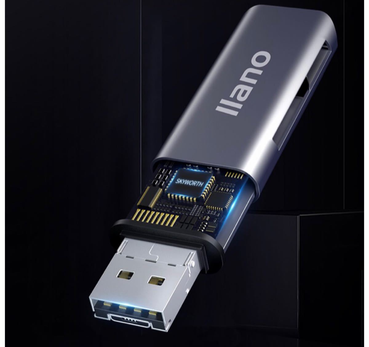 新品　多機能カードリーダー　USB、マイクロ接続端子対応、TF、SDカード対応