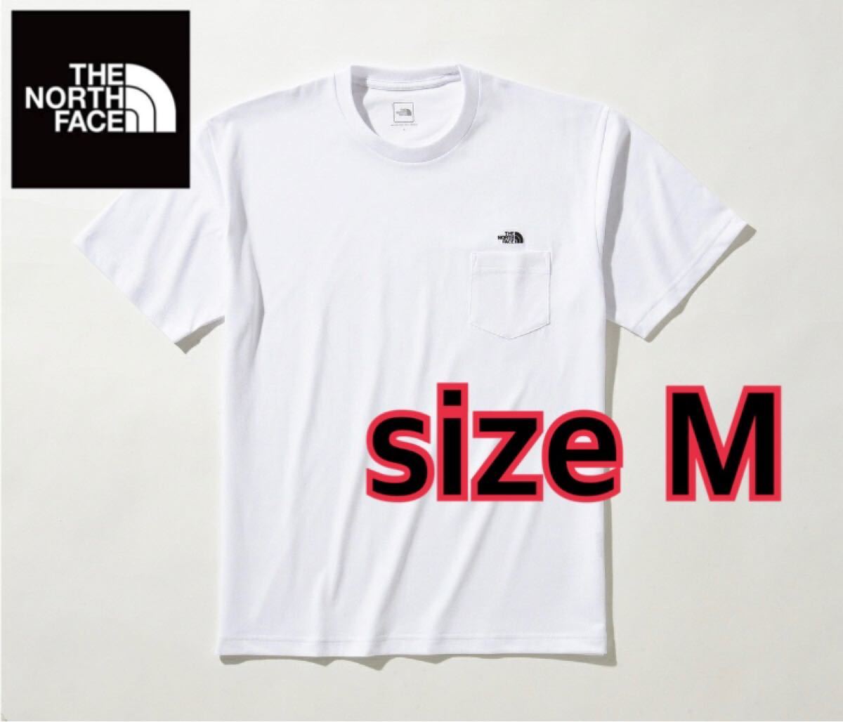 【新品】THE NORTH FACE ノースフェイス　ポケットTシャツ　ポケT  ホワイト　M  nt321001
