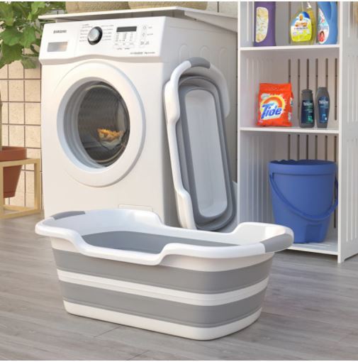  pet dog bathtub folding baby shower bathtub portable accessory storage basket laundry storage basket safety security 