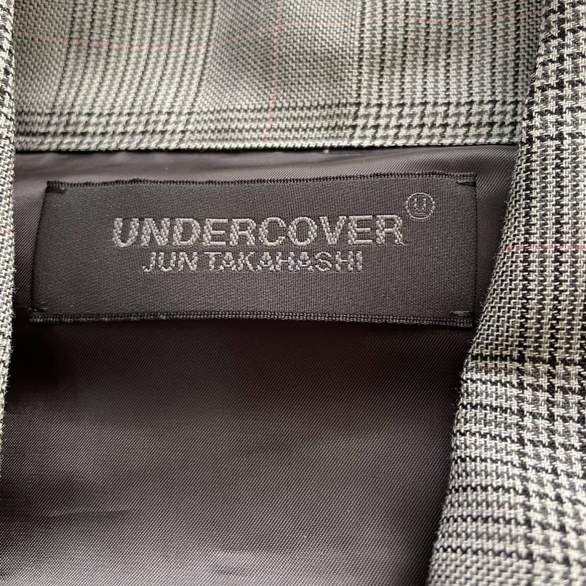 UNDER COVER グレンチェック柄 シャツジャケット SHIRT アンダーカバー JUN TAKAHASHI size5 レーヨン ドレープ XL