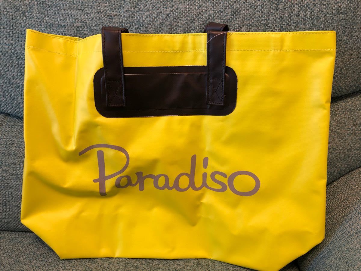 値下げします！！パラディーゾ PARADISO テニスバッグ・ケース 防水 トートバッグM TRA901 レモンライム