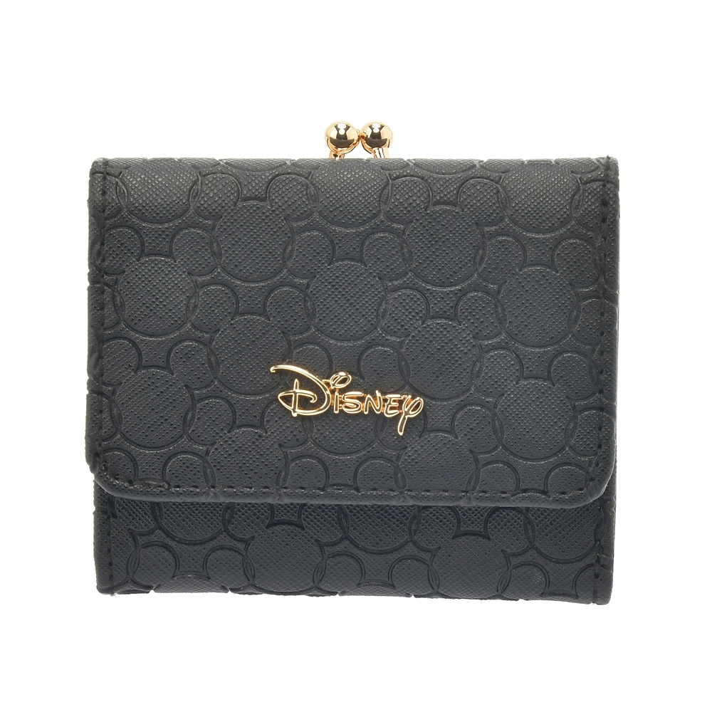  Disney Mickey purse * wallet Holiday Mickey Mouse (3. folding purse ) compact purse Disney store black 