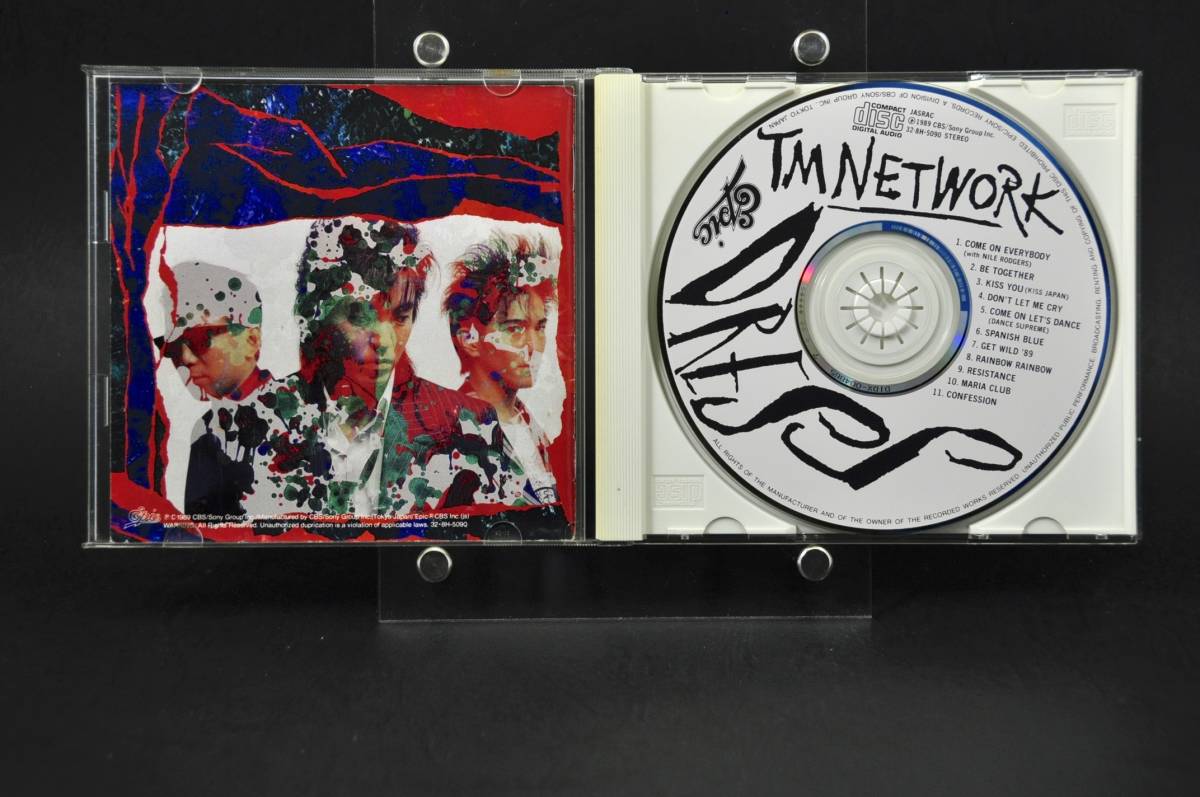 旧規格盤☆ TM NETWORK DRESS / TMネットワーク ドレス ■全11曲 CD アルバム ♪Be Together ,Kiss You,Get Wild '89,他 32・8H-5090 美盤_画像4