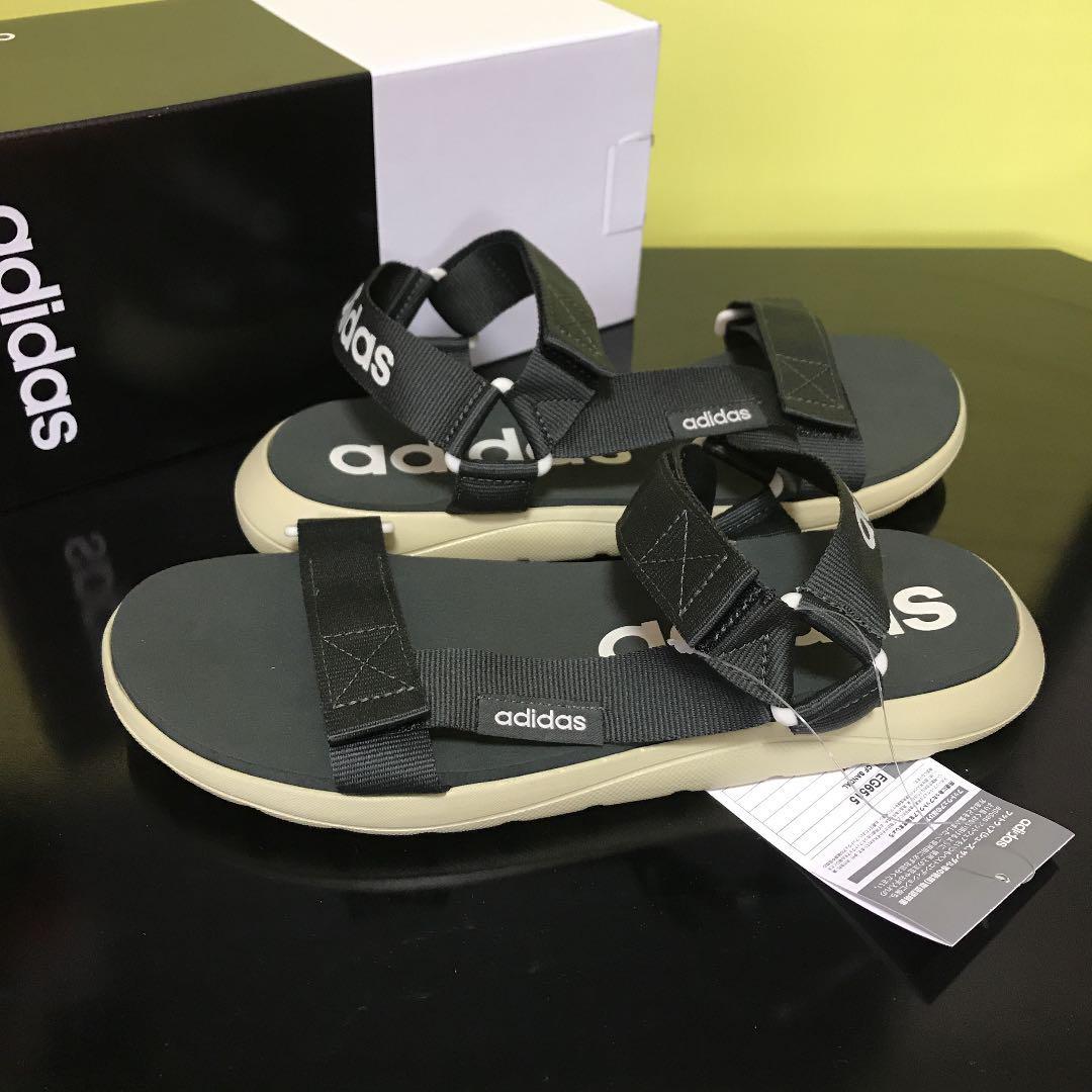 27.5cm★アディダス コンフォート サンダル adidas Comfort Sandals アウトドア ブラック EG6515 US 9_画像2