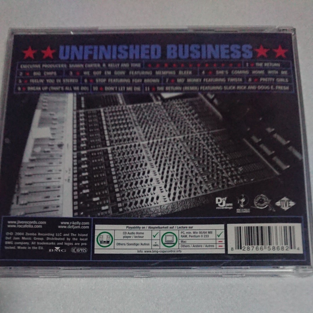 R.KELLY & JAY-Z「UNFINISHED BUSINESS」 アルバム CD 洋楽