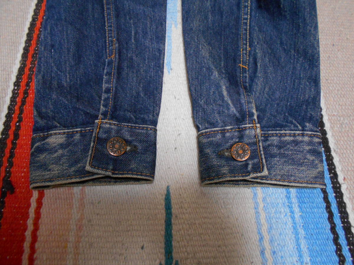 １９６０年代製 BOBSON ボブソン 天然藍染め ジージャン ビンテージ 昭和レトロ INDIGO WOODSTOCK HIPPIE BEATNIK VINTAGE ANTIQUES JEANS_画像6