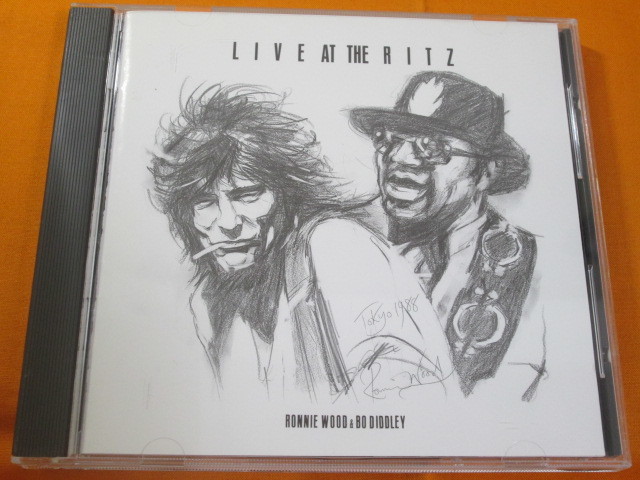 !!!bo*tido Lee &ro колено * дерево Ronnie Wood & Bo Diddley [ Live At The Ritz ] записано в Японии!!!