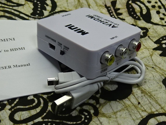 26 コンポジット端子 - HDMI 変換器 コンバーター RCA AV端子