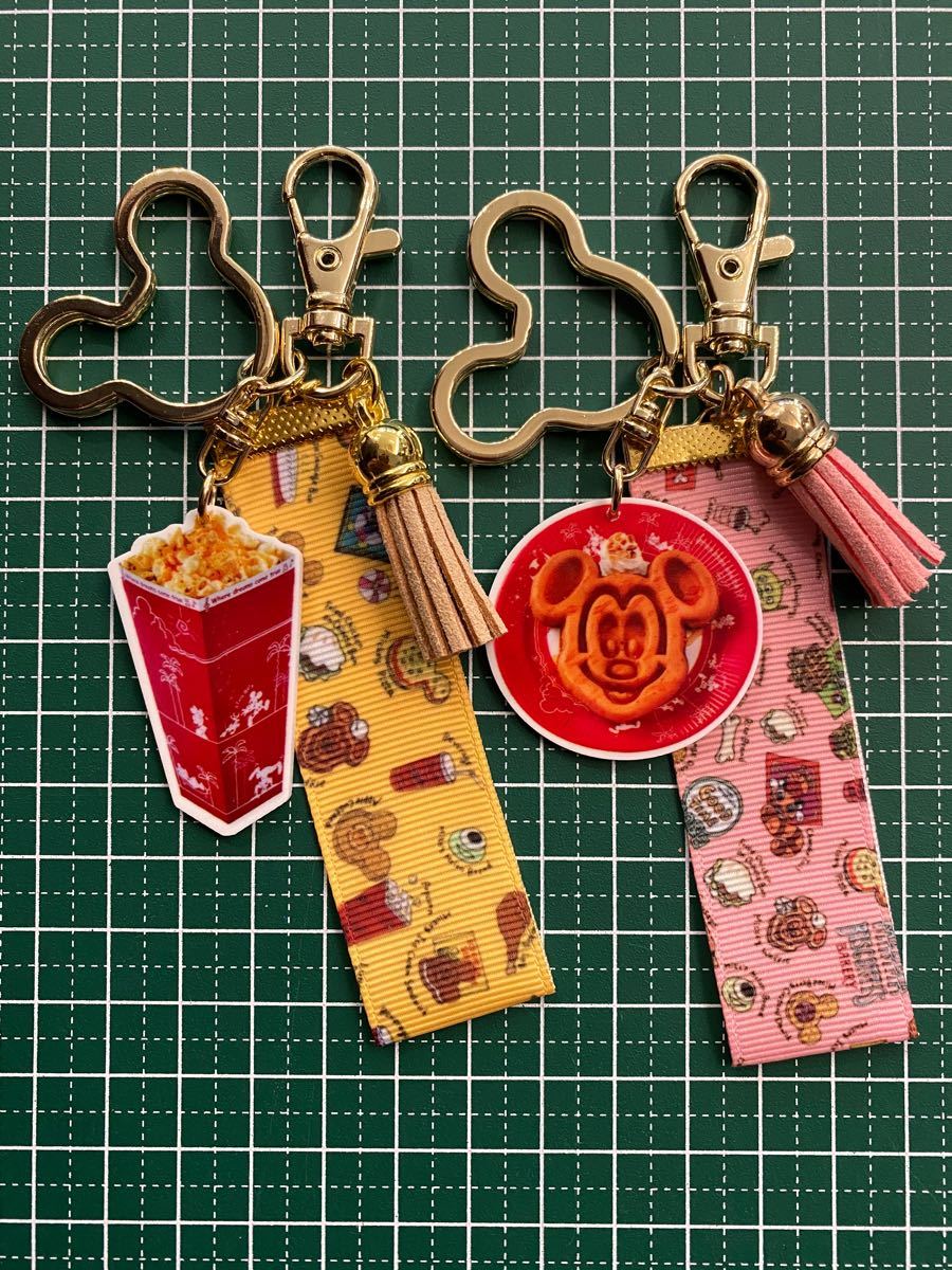 Paypayフリマ ディズニー パークフードキーホルダー ポップコーン ワッフル Paypayフリマ ディズニー パークフードキーホルダー ポップコーン ワッフル