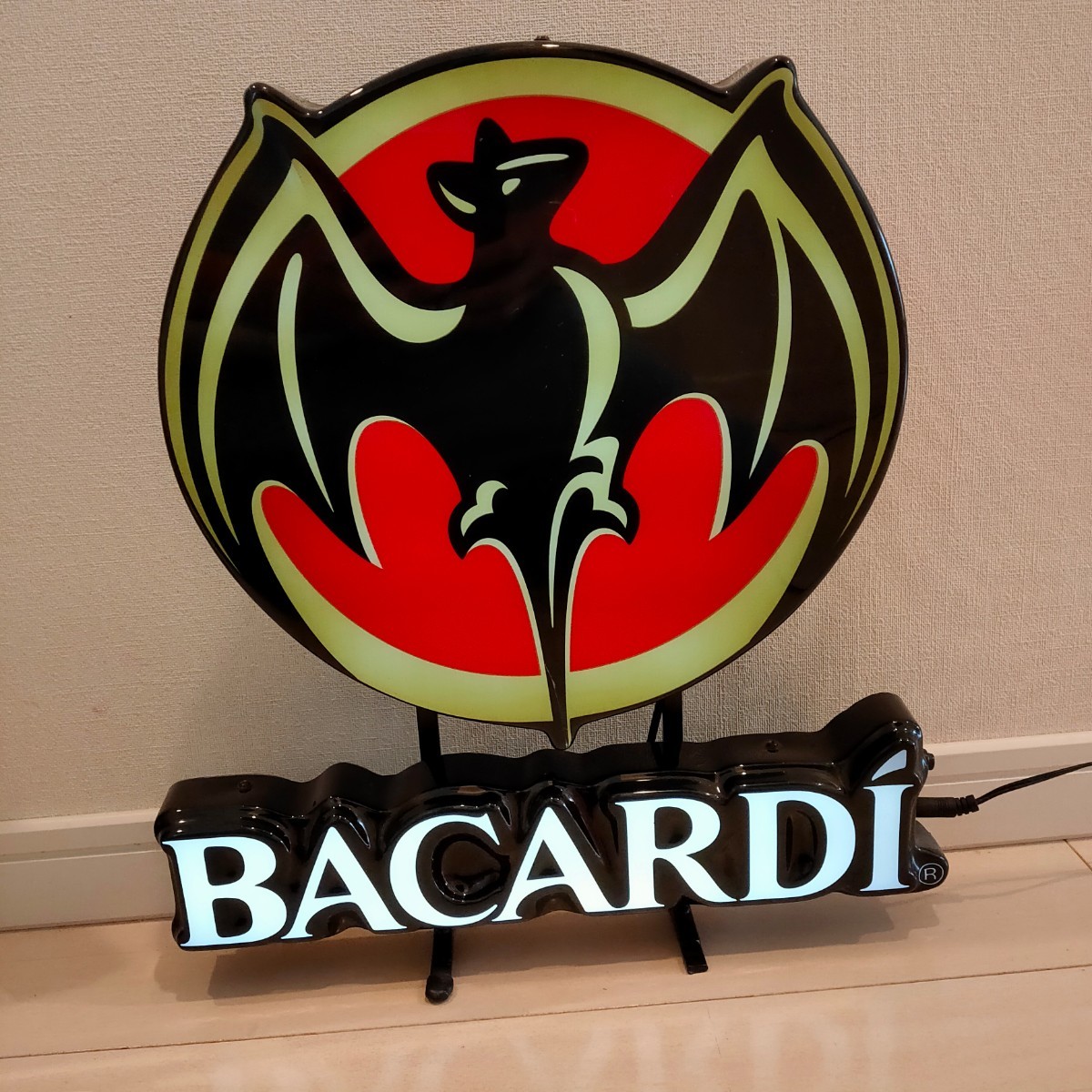 BACARDI バカルディ電飾看板 電光看板 ネオン管 ネオンサイン BACARDI バカルディ電飾看板 電光看板 ネオン管 ネオンサイン