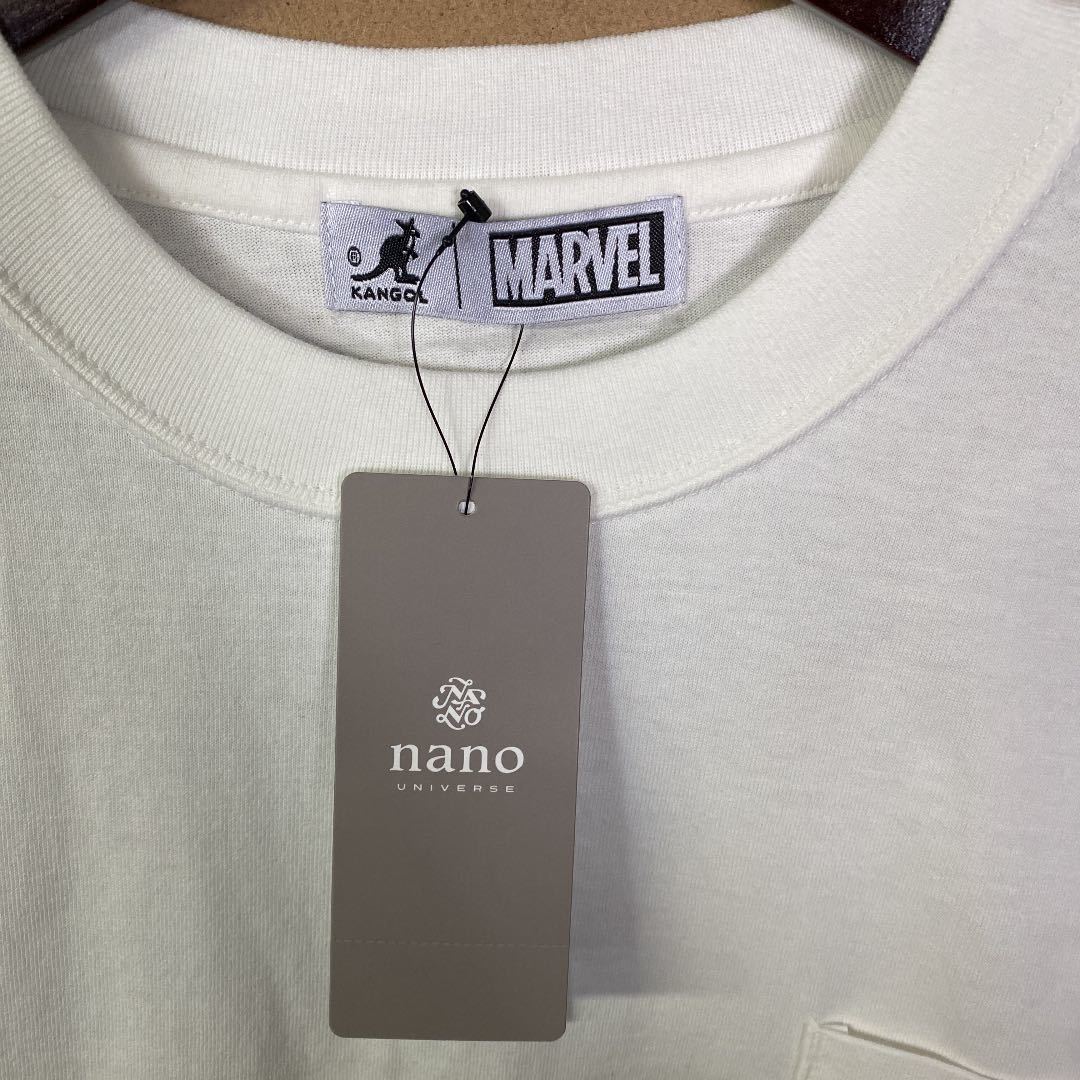 【新品】nano UNIVERSE×MARVEL×KANGOL ビッグサイズ トリプルコラボTシャツ Lサイズ_画像2