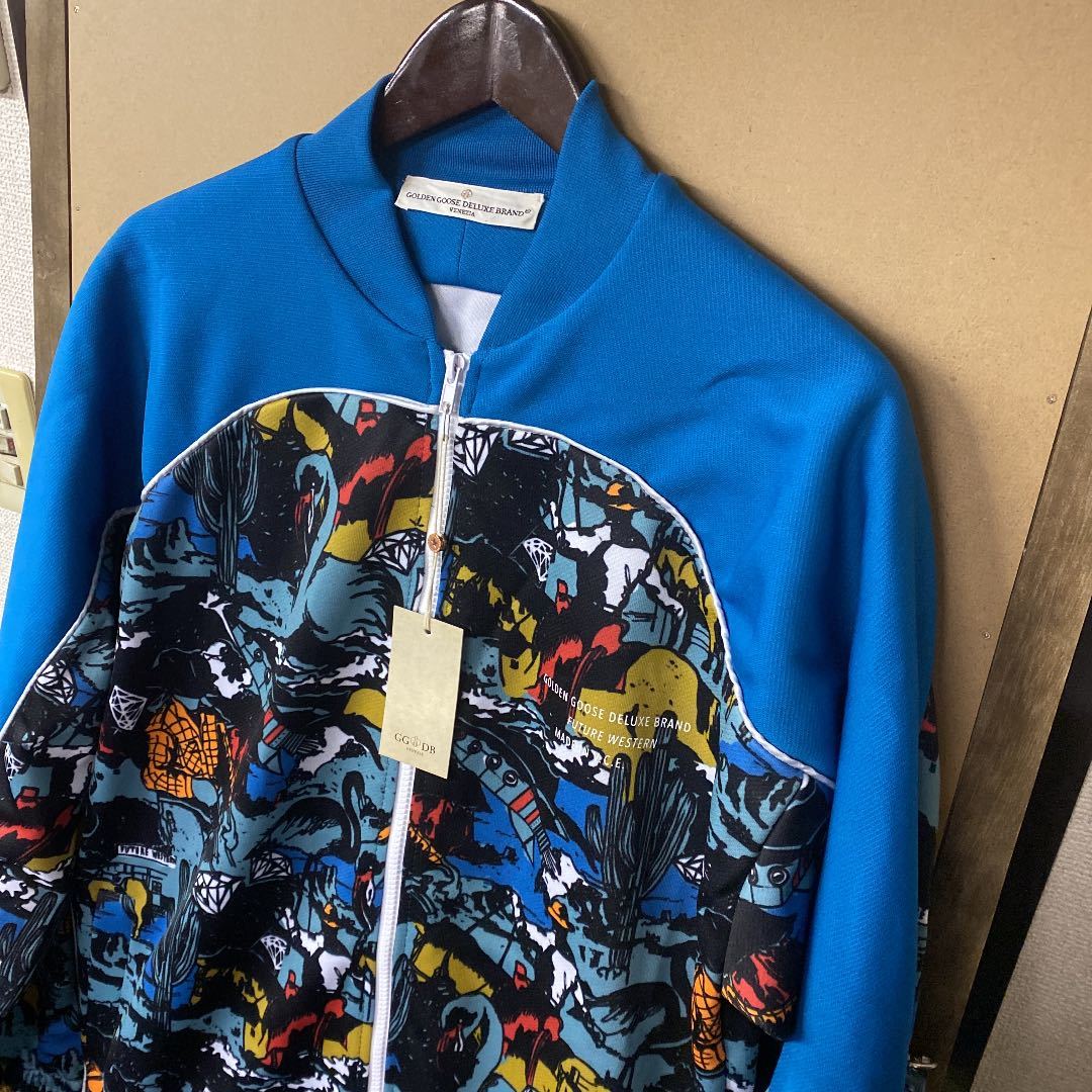 新品】GOLDEN GOOSE 総柄デザイン ブルゾン Mサイズ 新品】GOLDEN GOOSE 総柄デザイン ブルゾン Mサイズ
