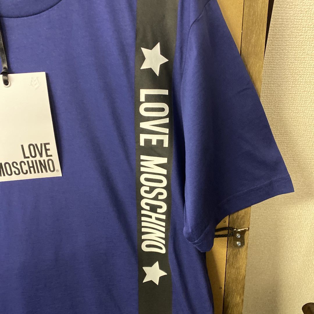 [ new goods ]LOVE MOSCHINO big size print T-shirt XXL size 