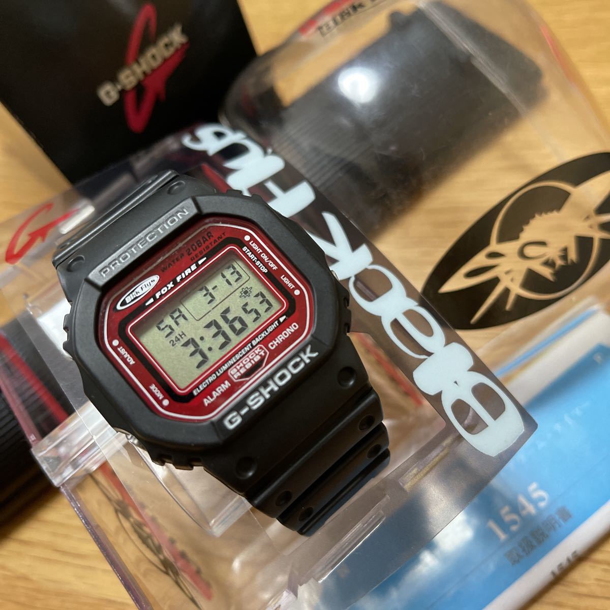 CASIO rare! domestic regular goods battery replaced!G shock drama ... forest Kimura Takuya DW-5600EF-1T Black Fly 2 production end model 