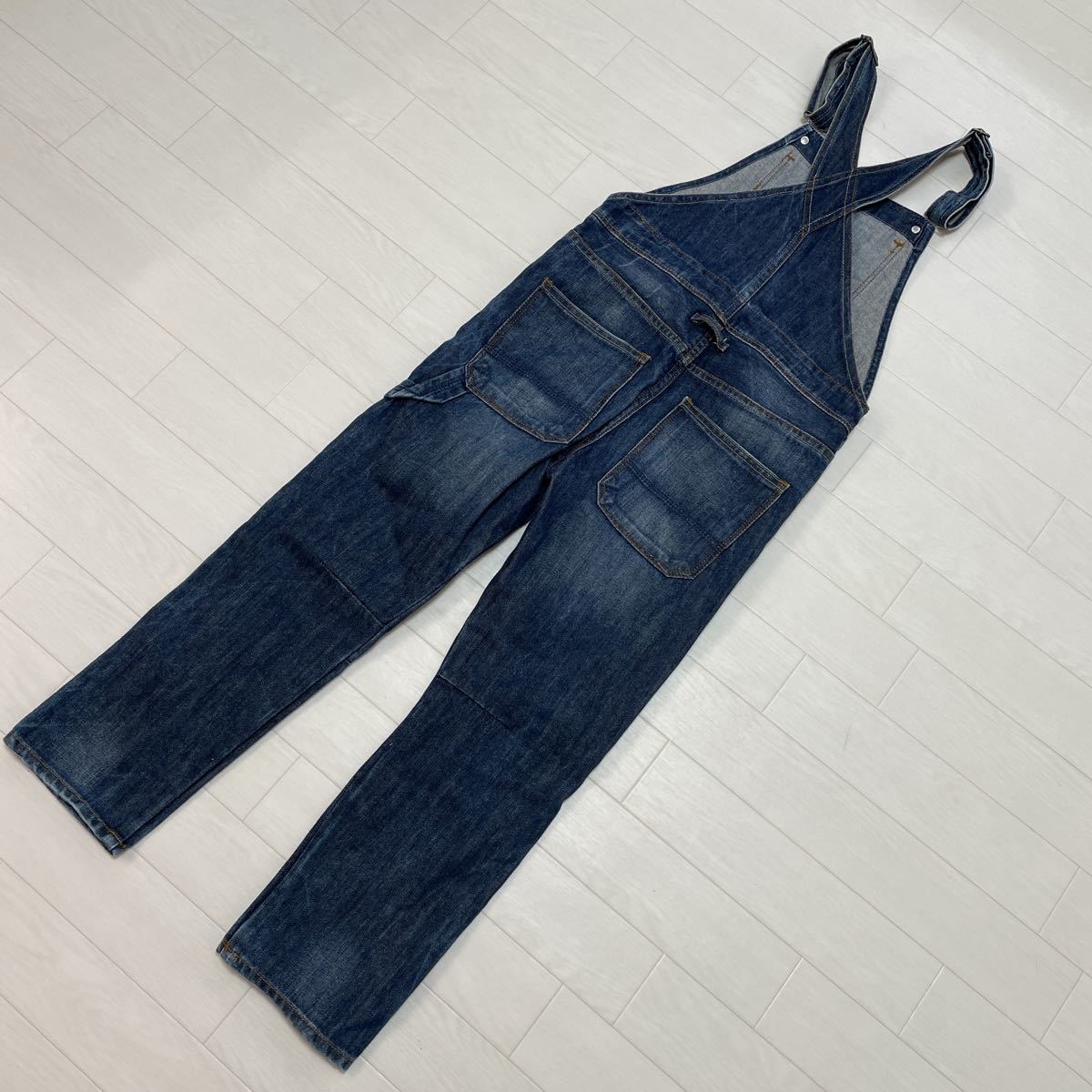 H&M H and M Kids девочка комбинезон Denim комбинезон авария Denim размер 128 прекрасный товар 