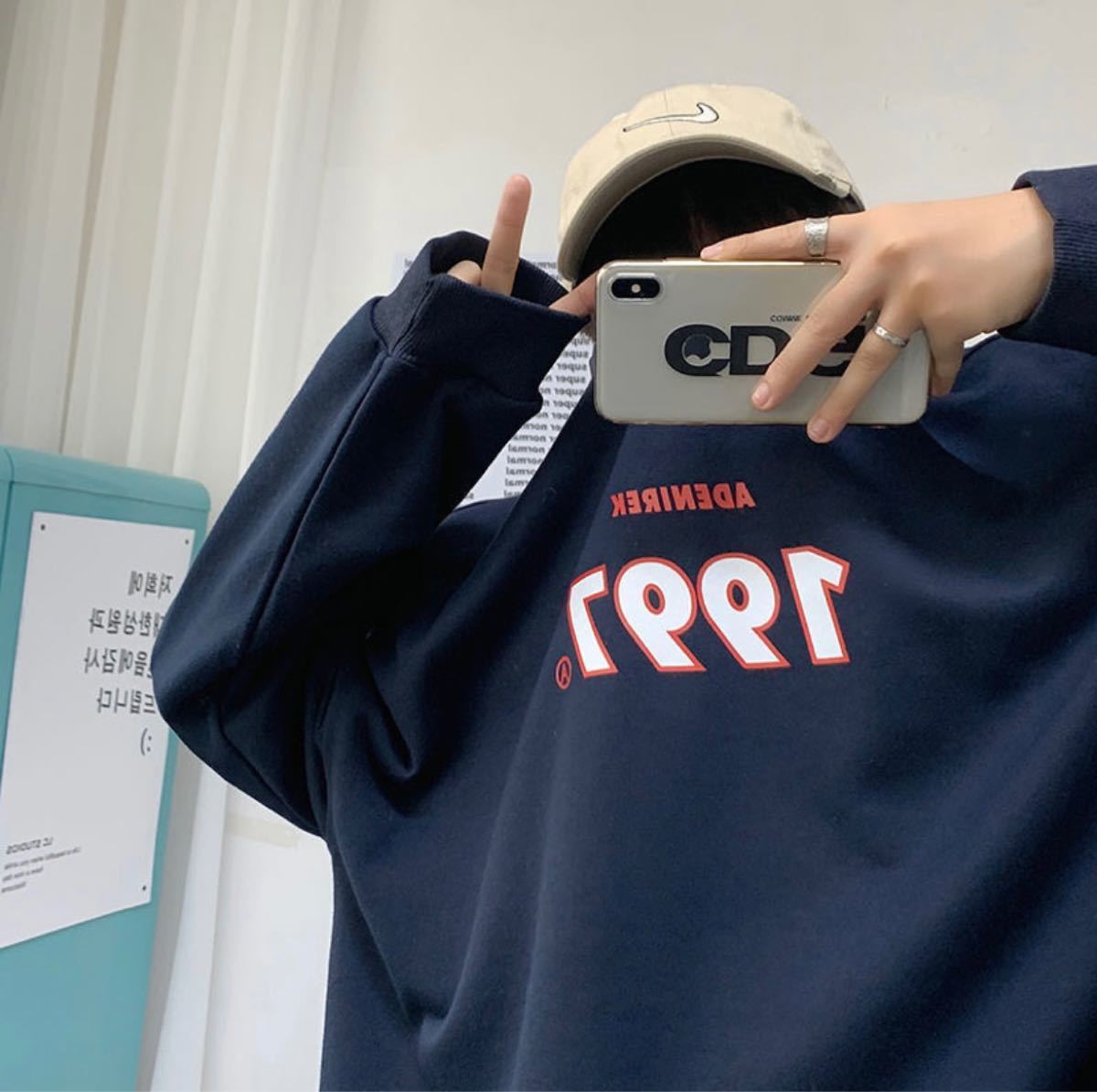 【1/14のみ値下げ】ネイビー オーバーサイズ スウェット ネイビー スウェット トレーナー オーバーサイズ XL|Yahoo