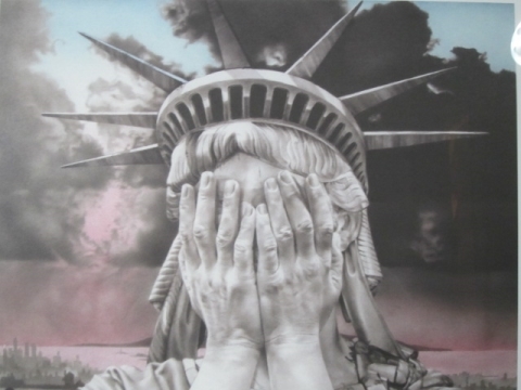 【本物のビジュアルアートを貴方に ! 】Gee Veucher /ジー・ヴォーチャー　カラーオフセット 「Oh America ! 」【コレクション保存極美品】