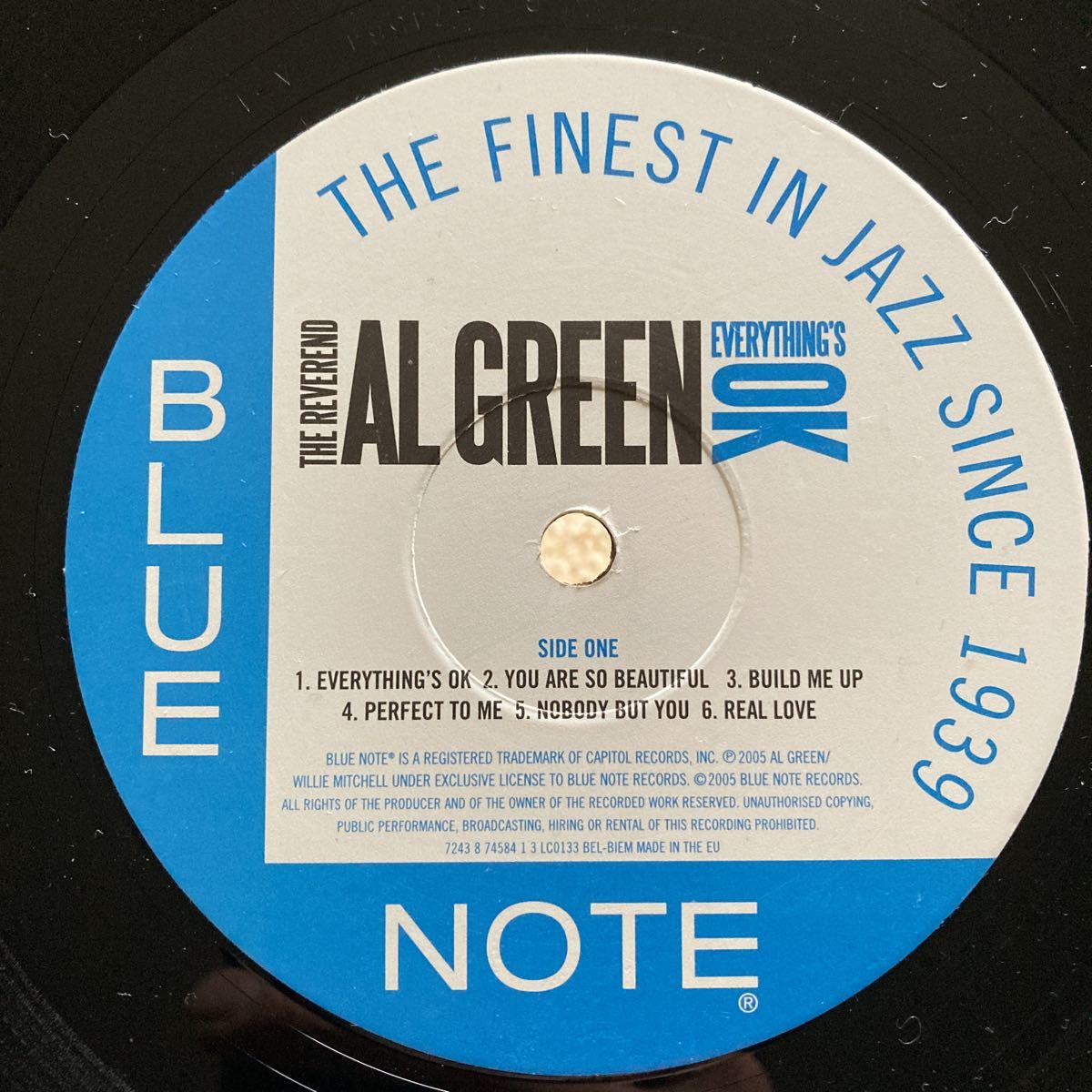 Al Green アル・グリーン / Everything's OK / BLUE NOTE / 12 レコード_画像3